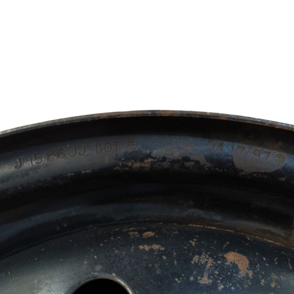 Roda Ferro Aro 15 5 Furos Subaru Legacy 94 95 96 97 98 99 Preto 7