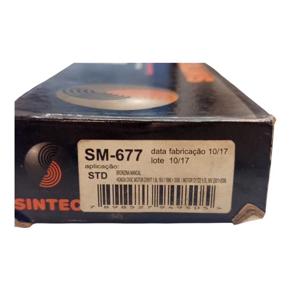Jogo Bronzinas Sintech D16y7 Civic 1.6 16v 98 99 2000 2005 2