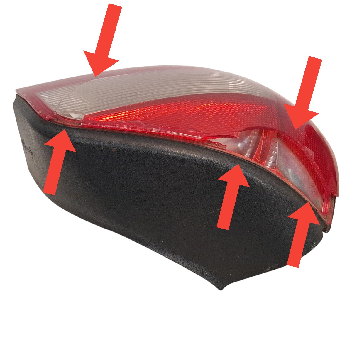 Lanterna Traseira Esquerda Audi A3 97 98 2001 A 2019 Detalhe Esquerdo Bicolor 4