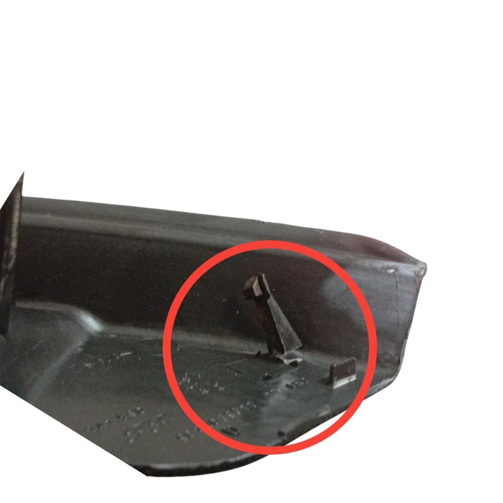 Moldura Retrovisor Inter Direito Peugeot 206 99 2009 Detalhe 2