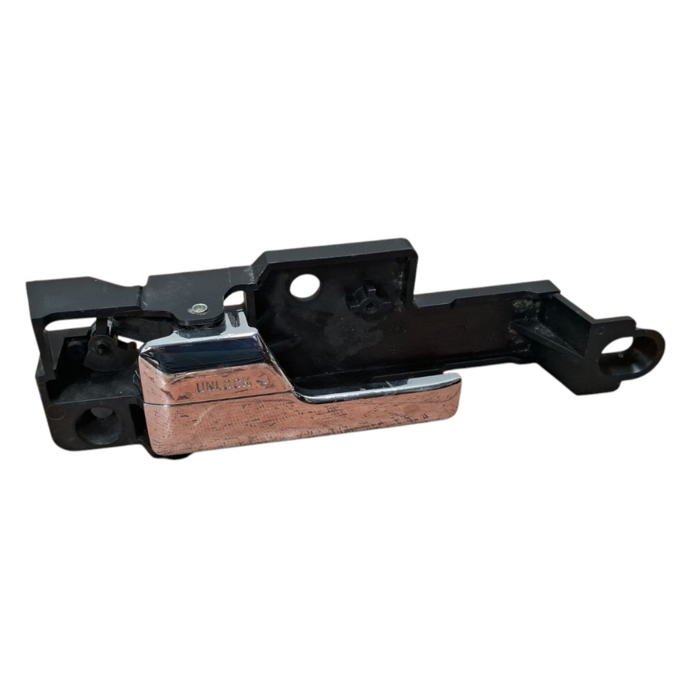 Maçaneta Interna Dianteira Esquerda Ford Fusion 2006 A 2012 Cromado E Preto Dianteira