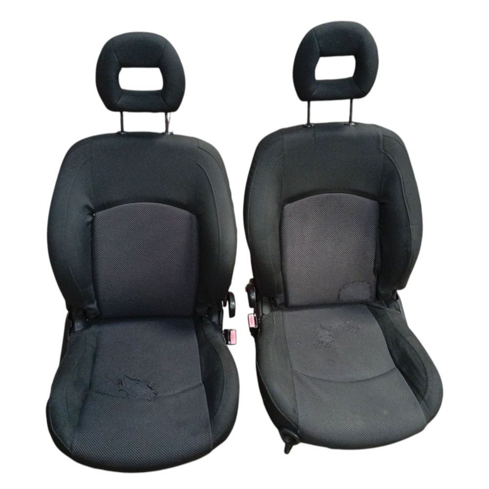 Jogo Banco Completo Peugeot 206 207 2001 2002 2003 2004 2012 Preto 6