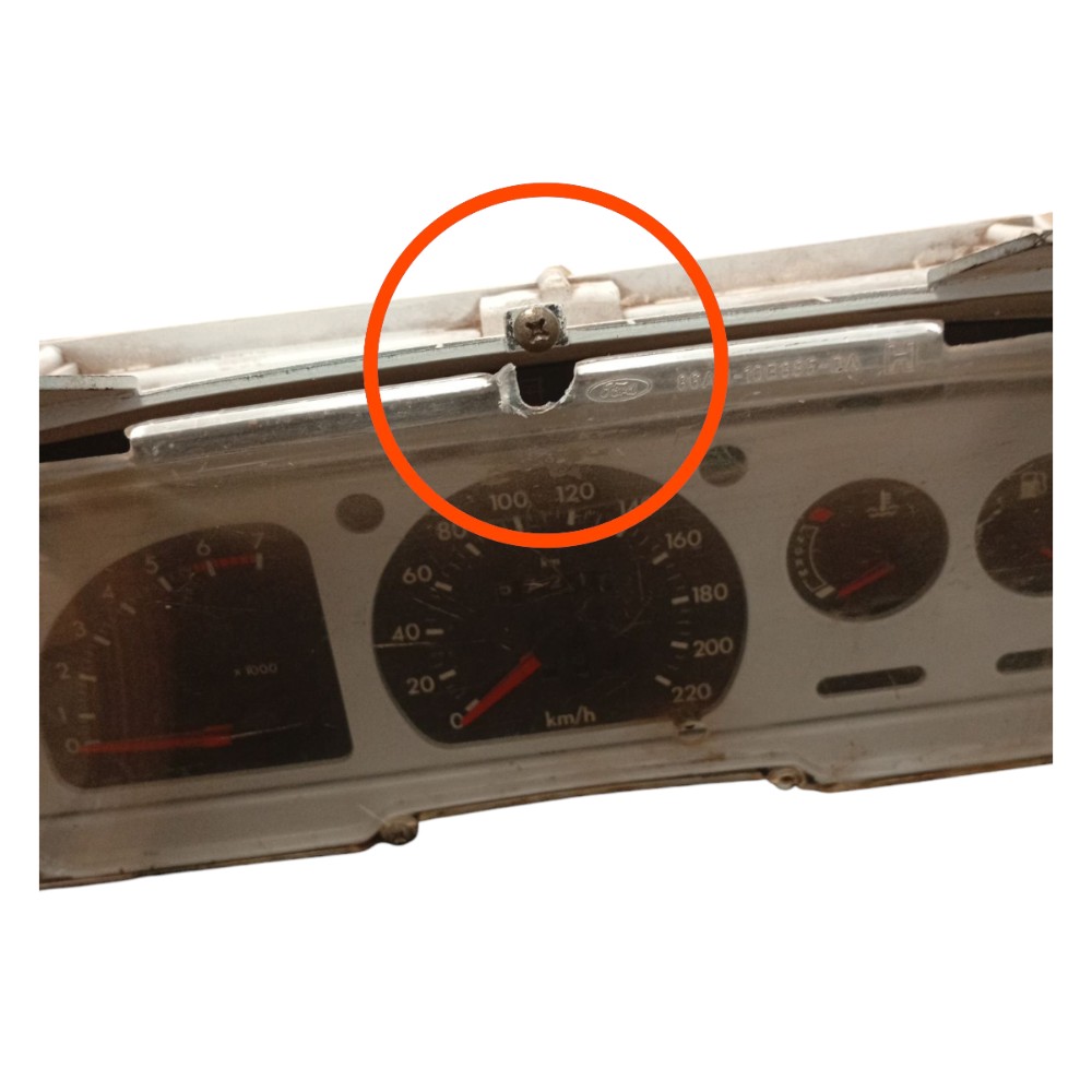 Painel Instrumentos Branco Escort Xr3 Ap 1.8 89 A 92 Detalhe Branco 2