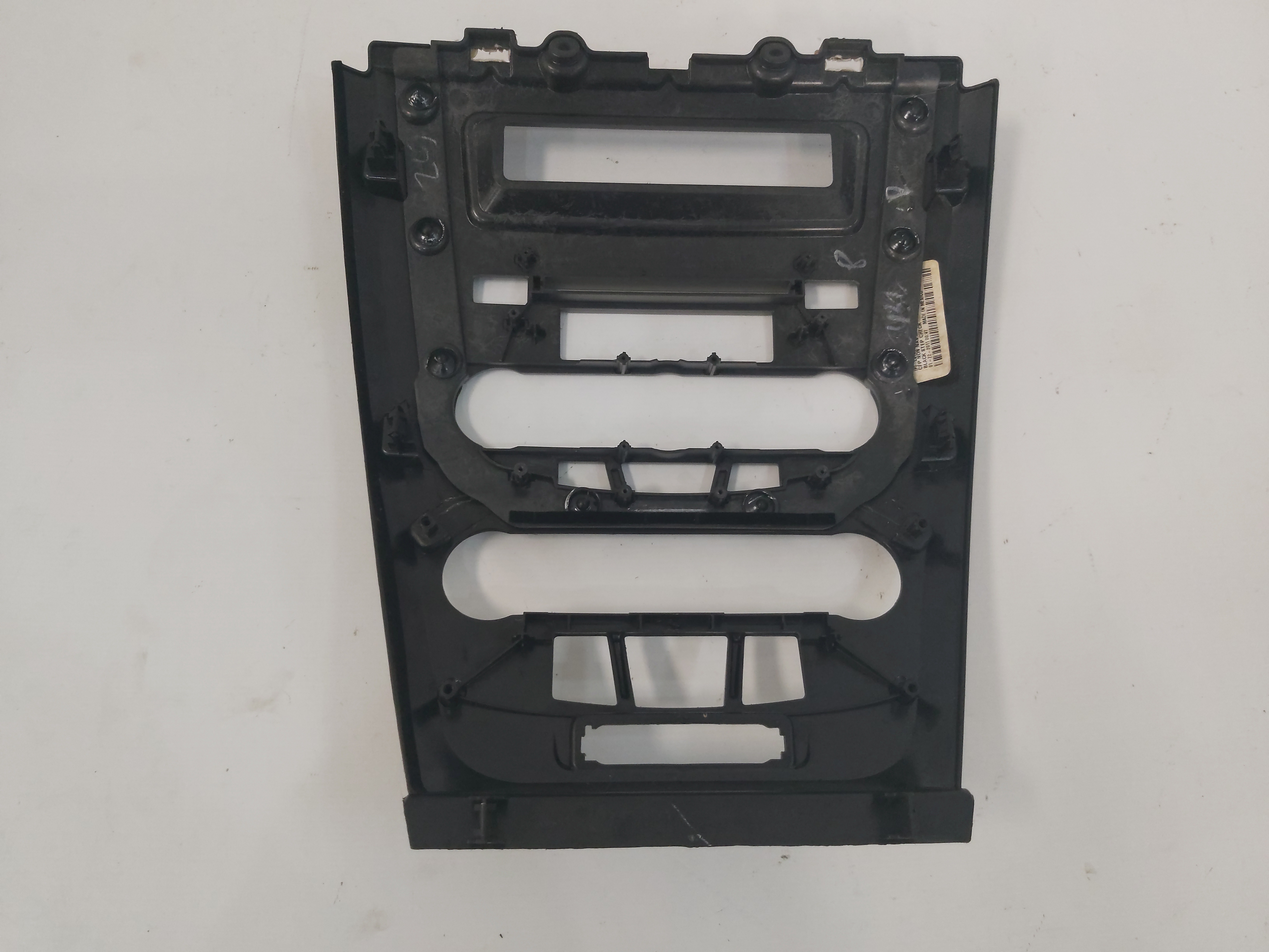Moldura Painel Central Botões Rádio Ar Ford Fusion 09 A 12 Cinza 5