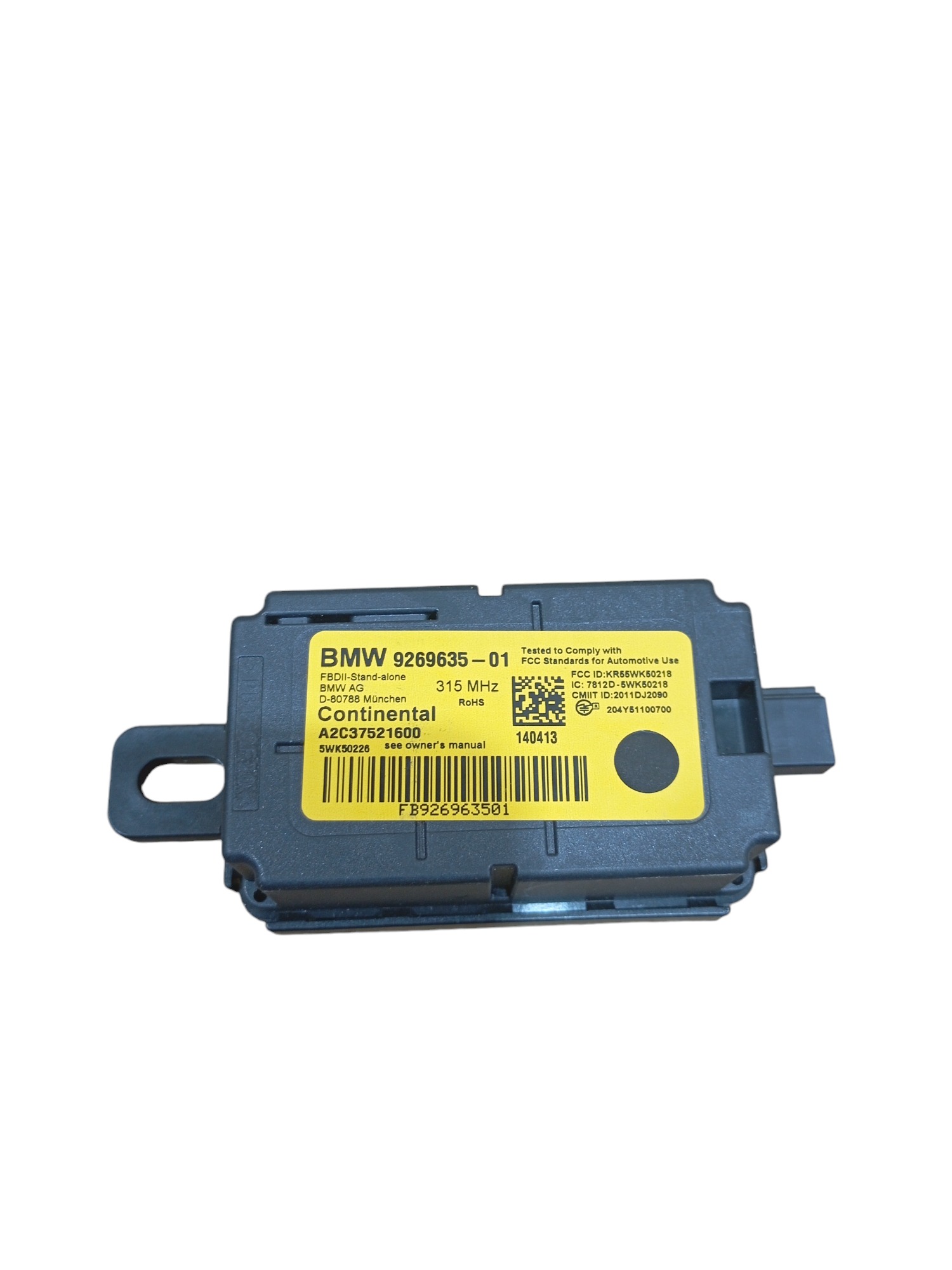 Modulo Sensor Alarme Bmw 320i 2015 F30 Cod 926963501 2