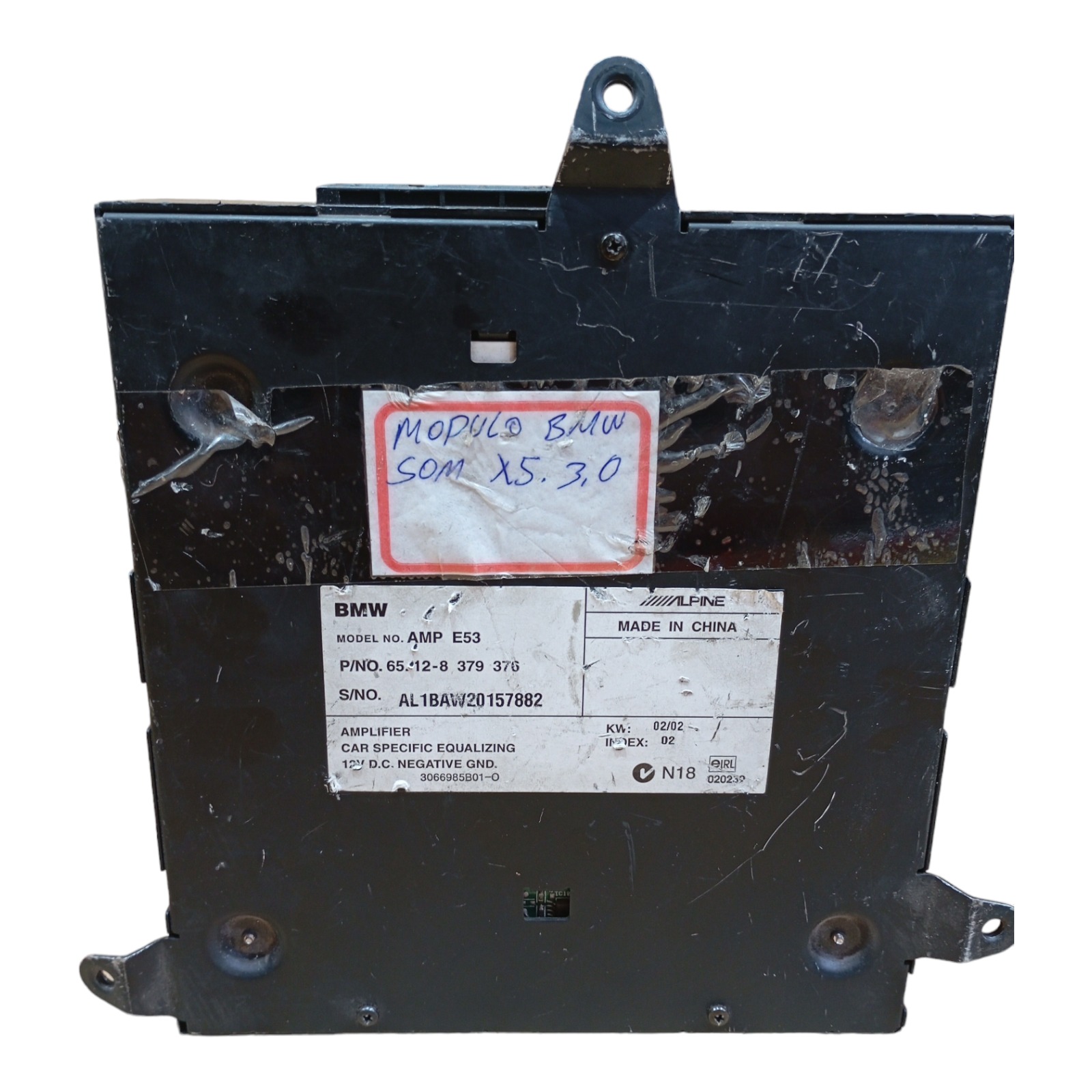 Módulo Amplificador Do Som Bmw X5 4.4 V8 2003 E53 Preto 4