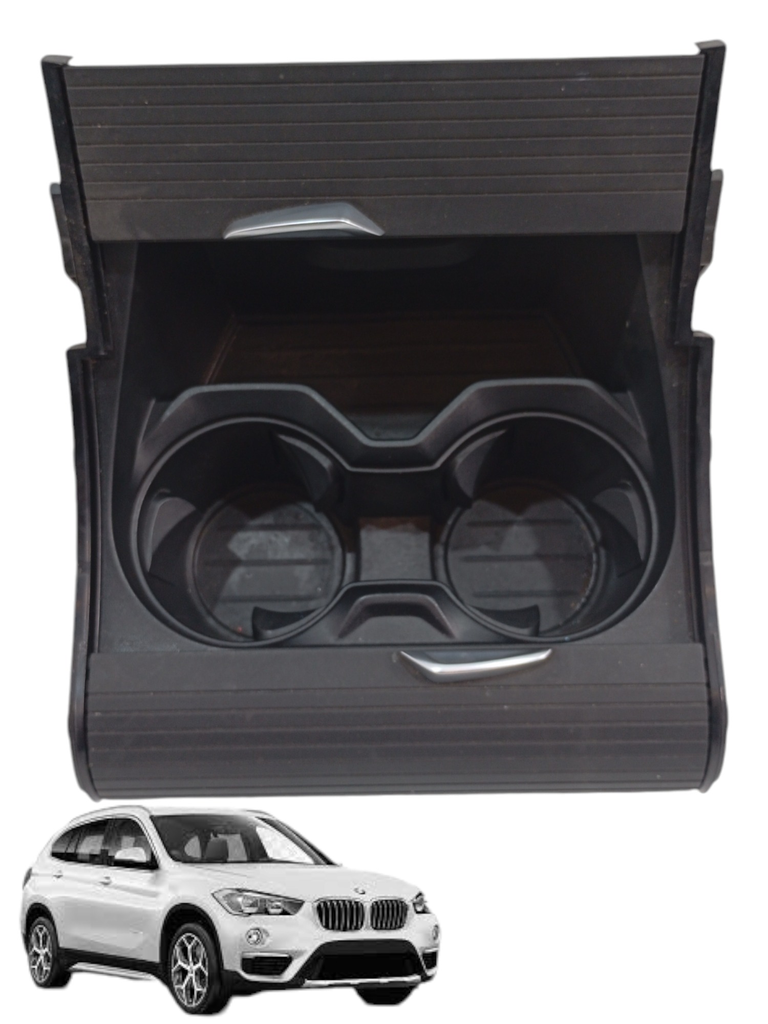 Porta Copos Console Central Bmw X1 2.0 F48 2017 Cod 9299529 Preto