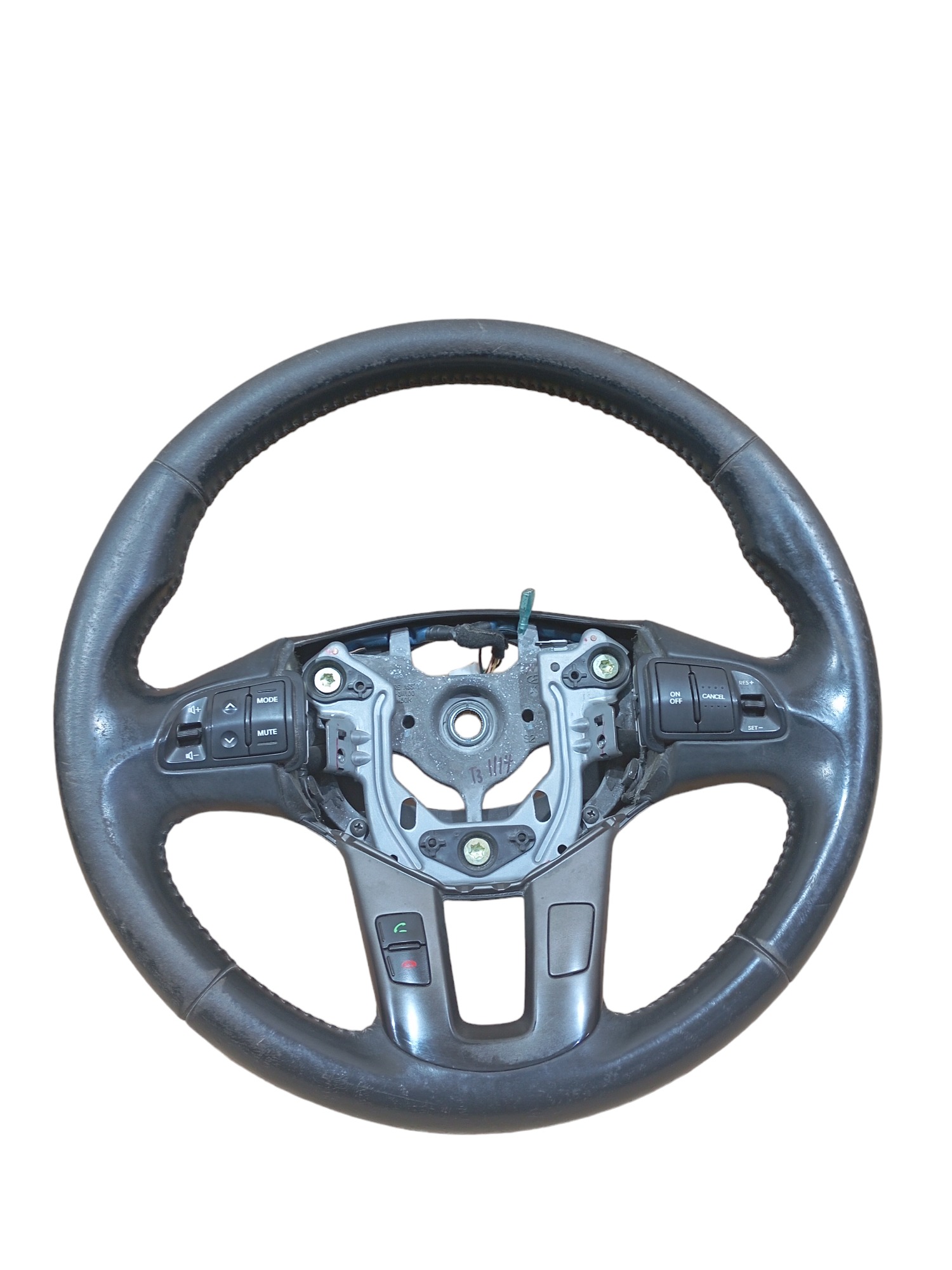 Volante Aro Direção C/ Comando Kia Sportage 2013 2016 Preto