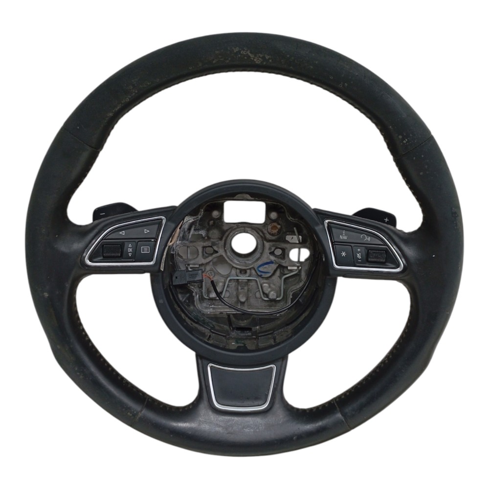 Volante Direção Com Comandos Audi A1 1.4 Tfsi 2012 2013 2014 Preto 8