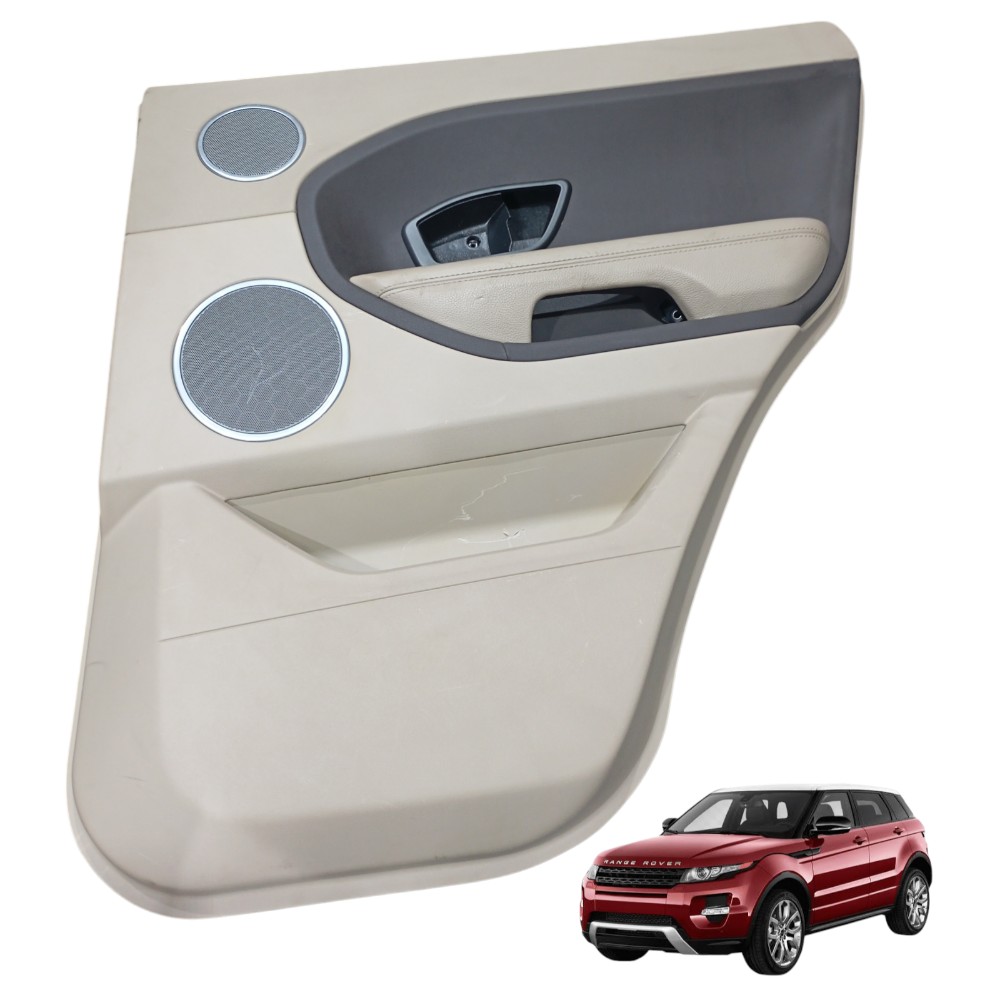Forro Porta Traseira Direita Range Rover Evoque 2.0 2014  Bege Com Detalhe Cinza