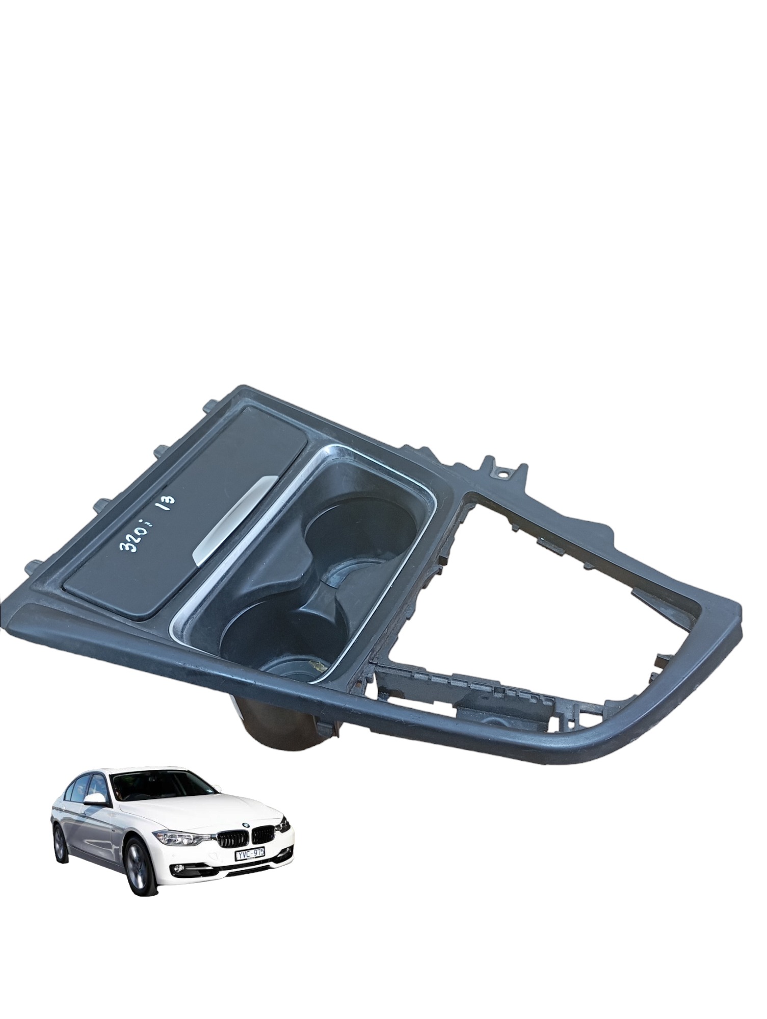 Moldura Porta Copos Console Central Bmw 320i 2.0 2013 F30