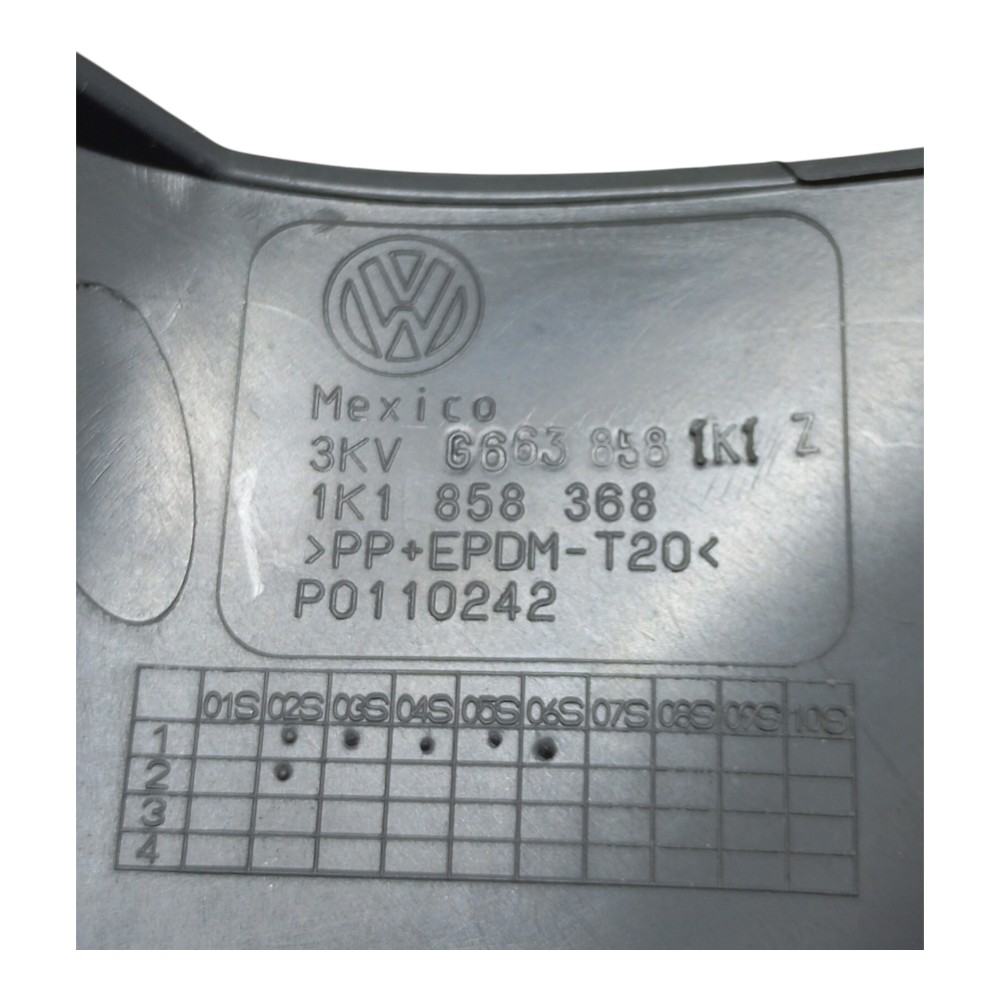 Acabamento Inferior Painel Volkswagen Jetta 2.5 2007 2008 2