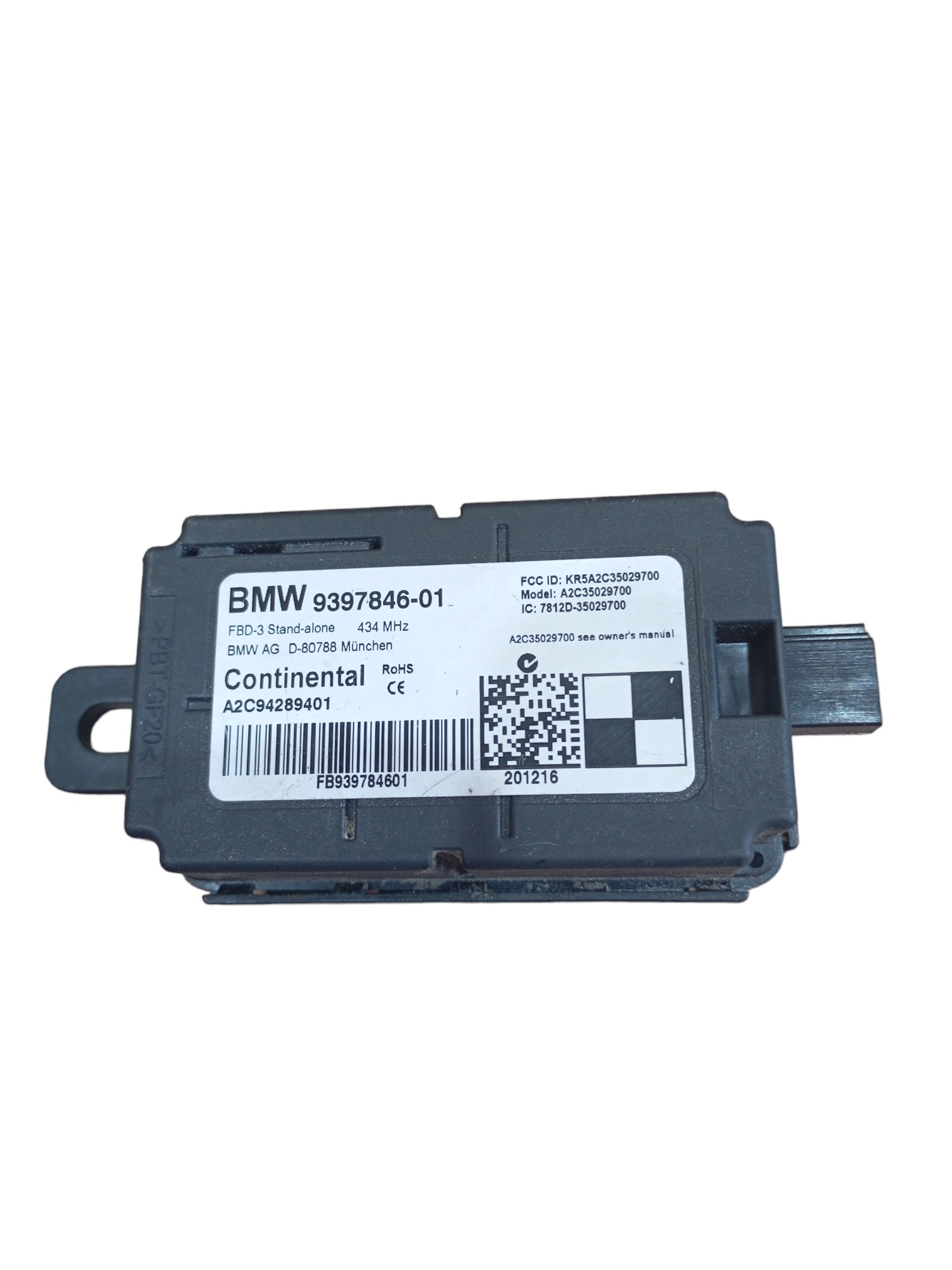 Módulo Antena Bmw 320i 2.0 2013 2014 2015 F30 Cod 939784601