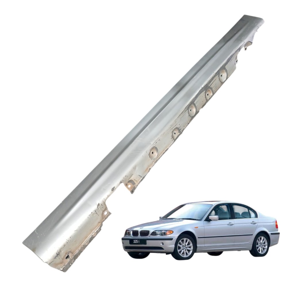 Spoiler Lateral Esquerdo Bmw 323i 2.5 1999 2003 51718209755 Prateado