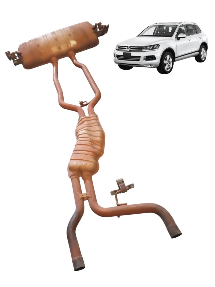 Escapamento Silenciador Abafador Vw Touareg 4.4 V8 2013 2014