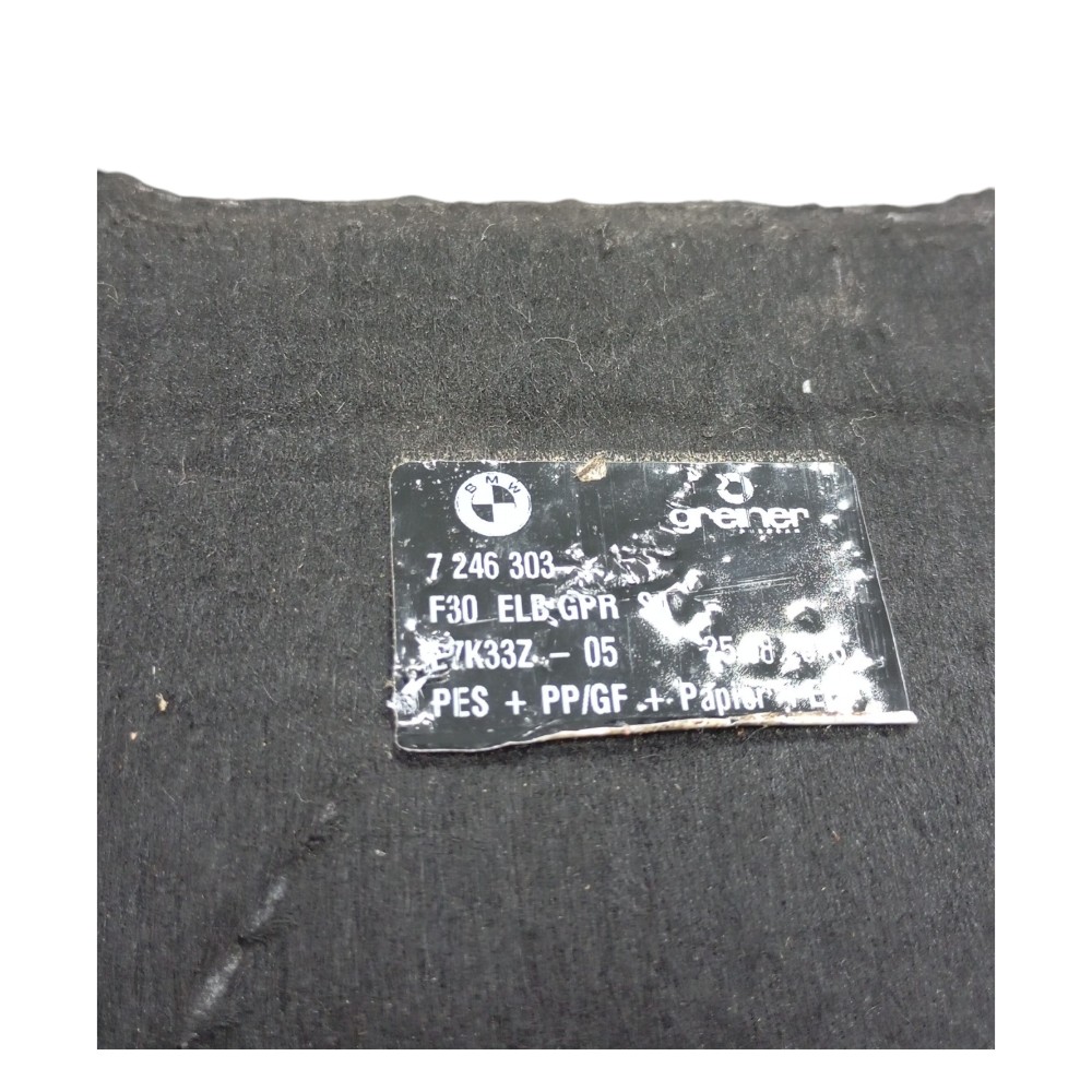 Tampão Assoalho Porta Malas Bmw 320i 2.0 2013 2016 Preto 2