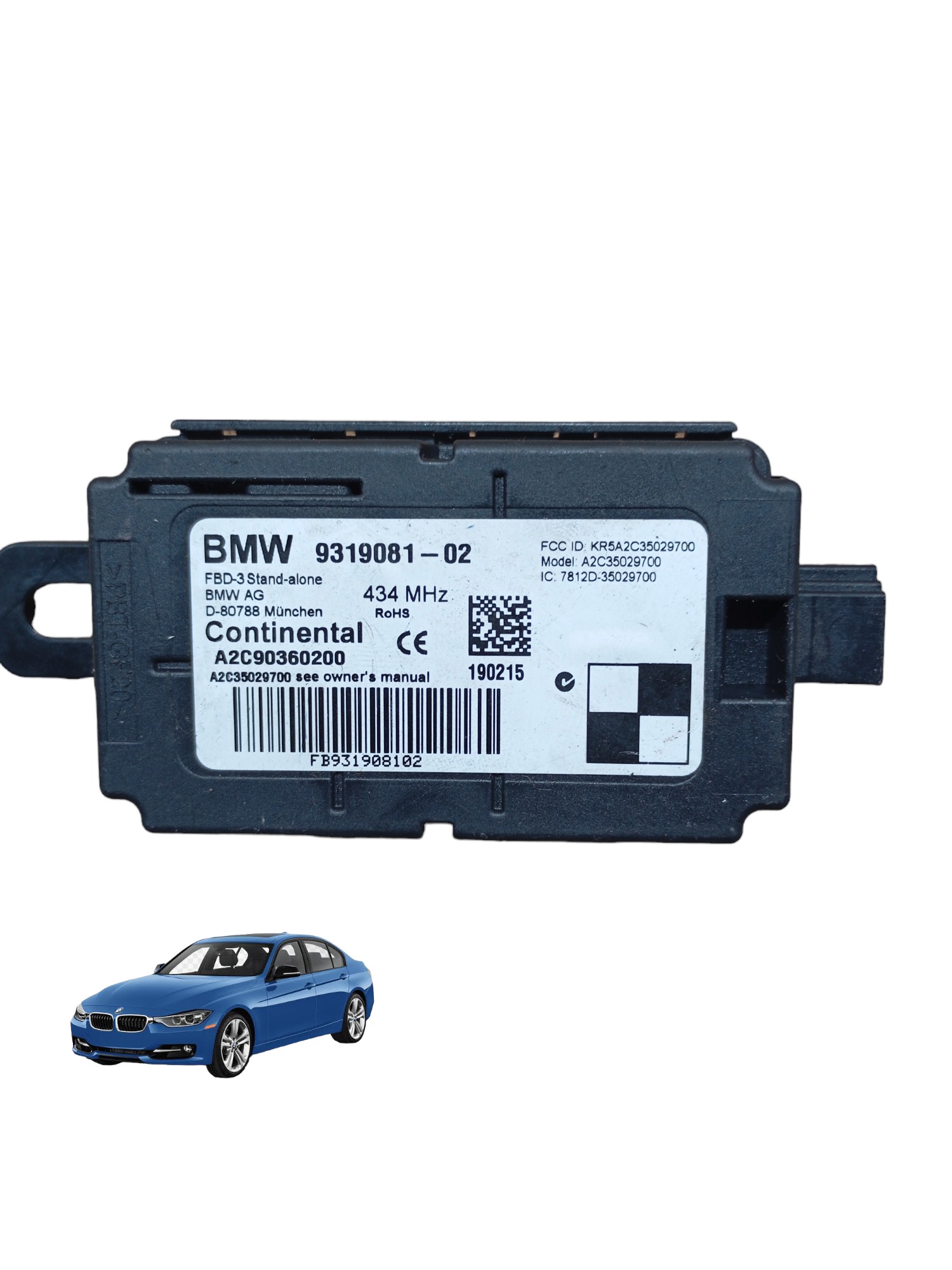 Módulo Central Elétrica Bmw 320i 2.0 F30 2014 2015 931908102