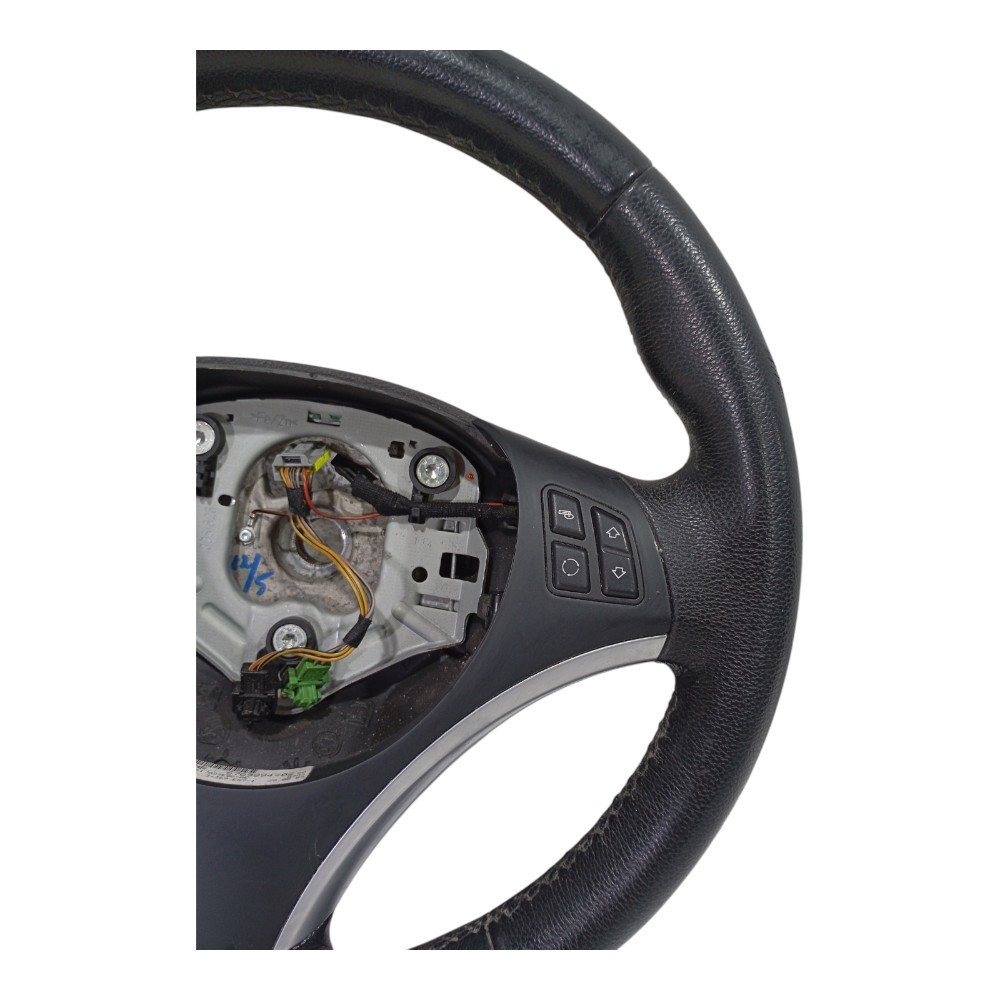 Volante Direção Com Comandos Bmw 320i 2.0 E90 2010 676989402 Preto 4