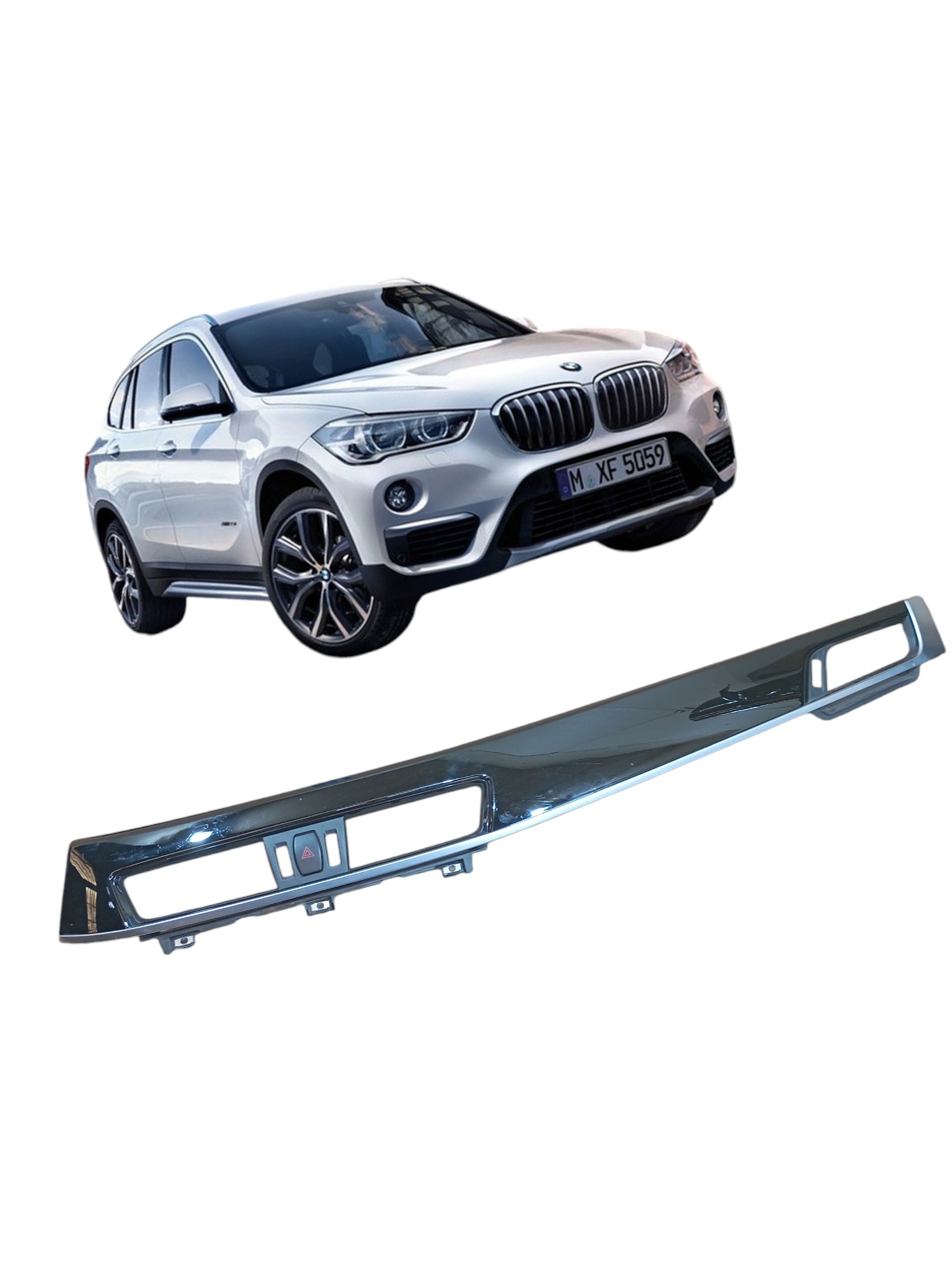Moldura Painel Central Difusor Bmw X1 2018 Cod 9332485