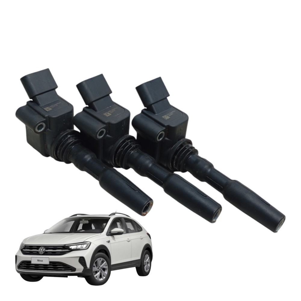 Kit Jogo Bobina De Ignição Vw Nivus Golf Jetta Polo 1.0 2021 1