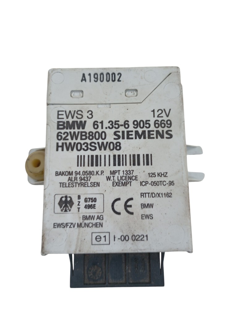 Modulo Imobilizador Bmw 320i 2.0 Apsrd E46 2000 61356905669 6