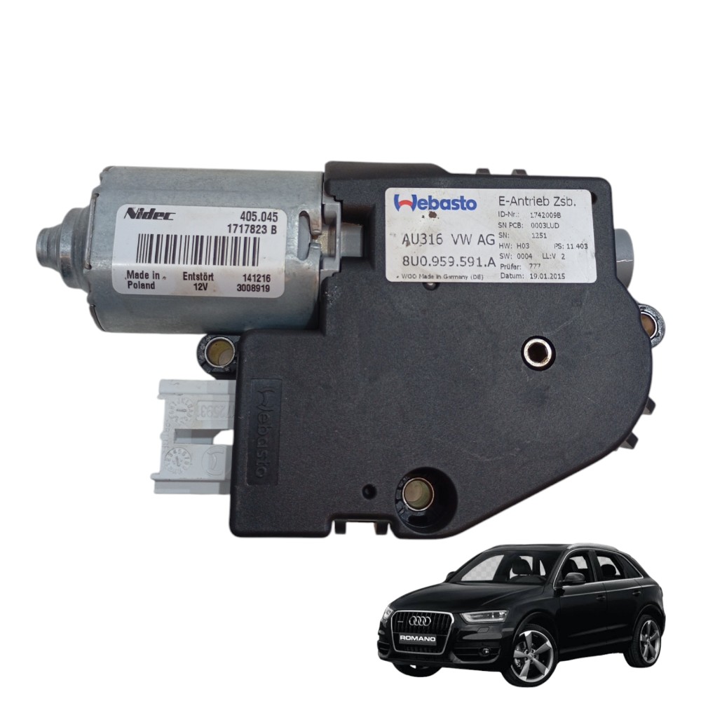 Motor Teto Solar Audi Q3 2.0 Turbo 2014 Cod-8u0959591a