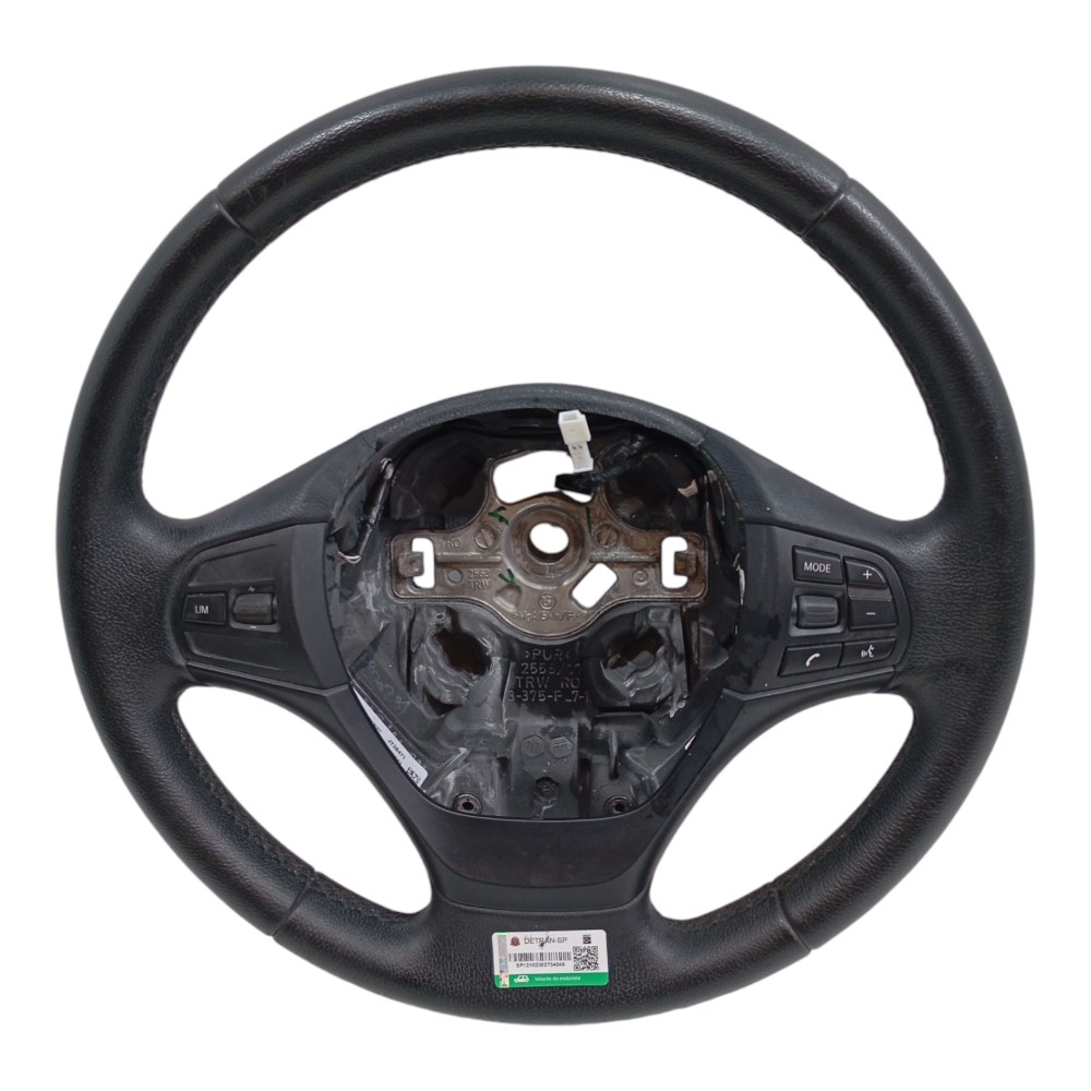 Volante Com Comandos Bmw 320i 2.0 2013 2014 2015 F30 Preto 6