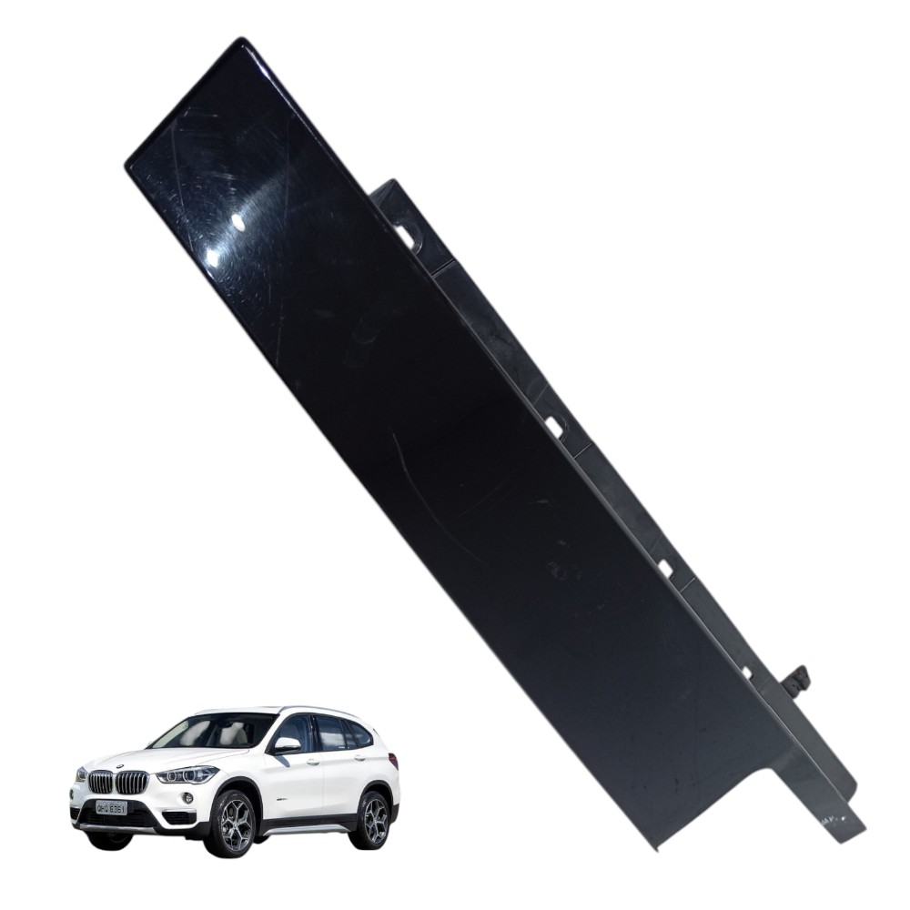 Moldura Coluna Porta Tras Dir Bmw X1 Turbo Flex 2016 Preto