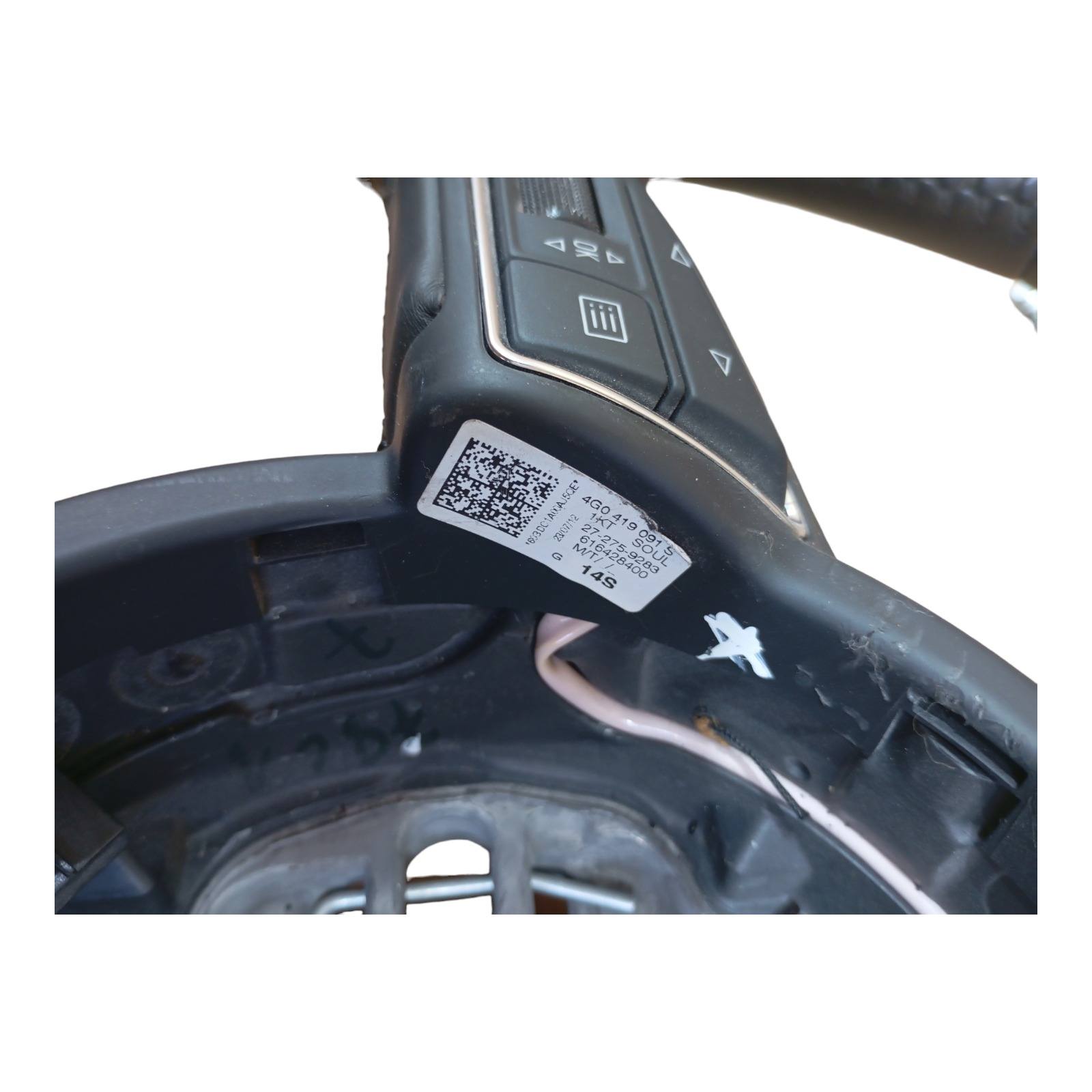 Volante Direção Audi A1 1.4 Tfsi 2012 2013 Cod 4g0419091 Preto 3