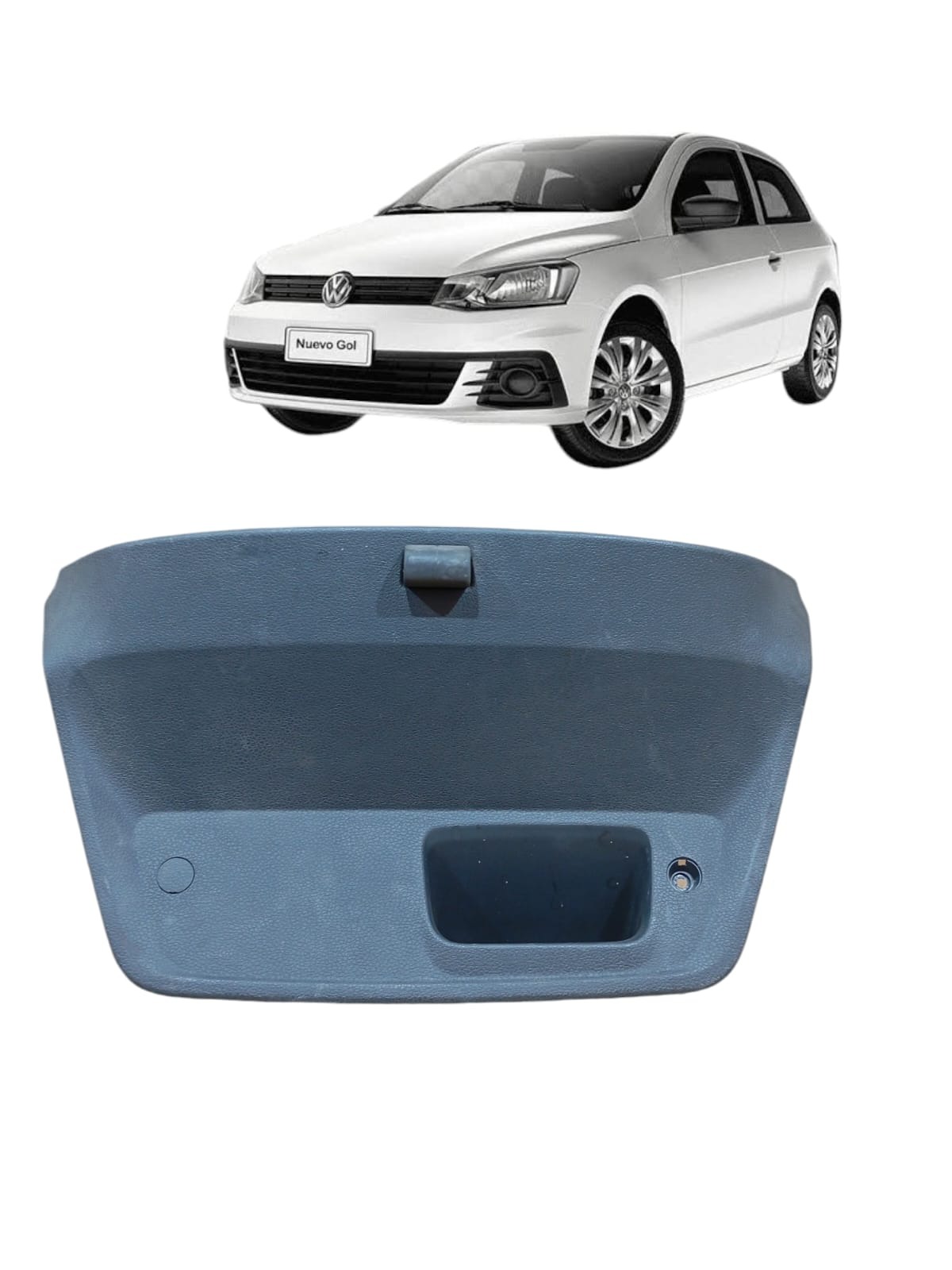 Revestimento Tampa Traseira Volkswagen Gol 2021 2022 Preto 1