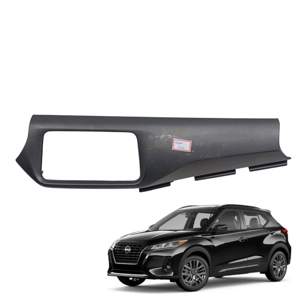 Acabamento Central Painel Nissan Kicks 2022 Cod-684p65ra0ab Preto
