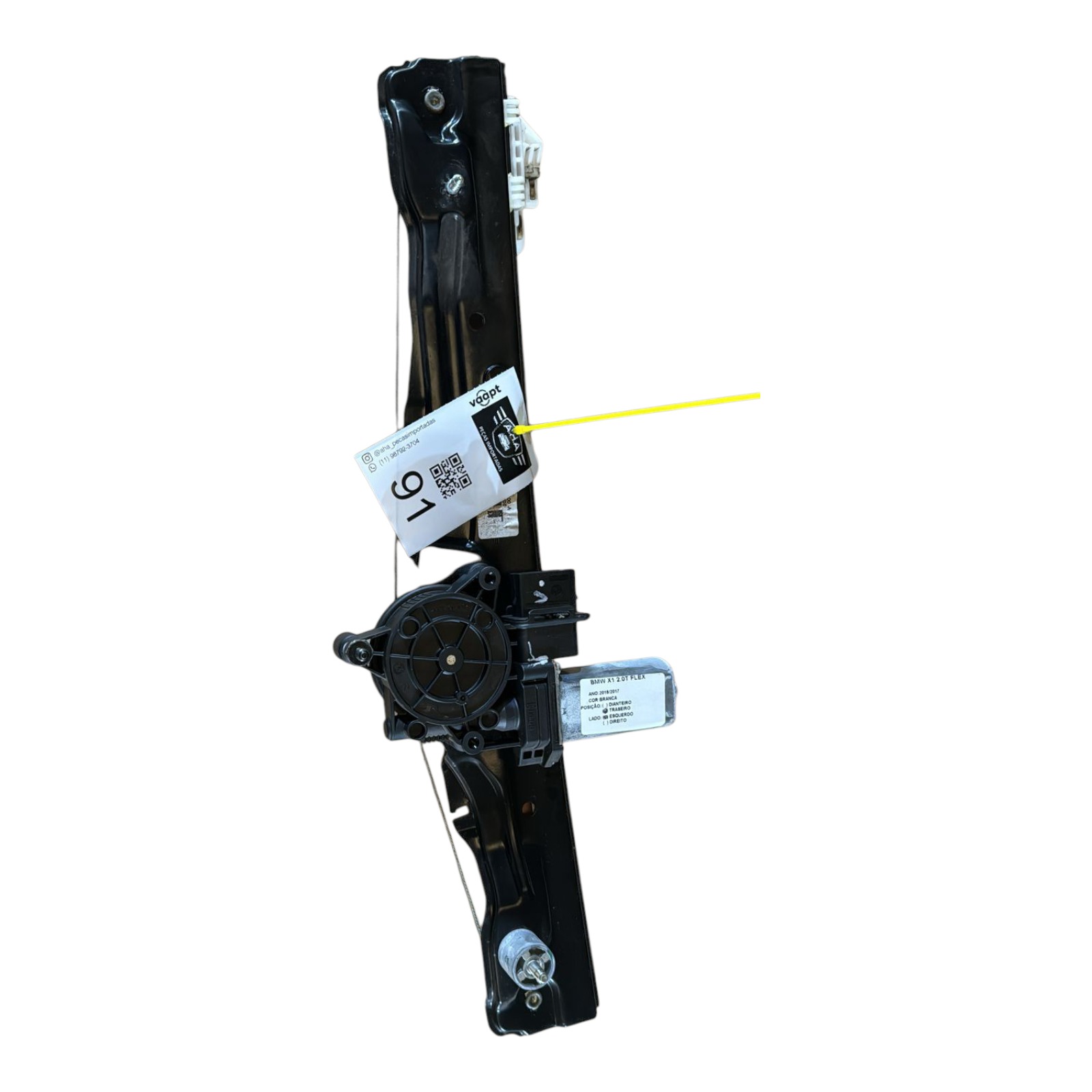 Máquina De Vidro Traseira Esquerda Com Motor Bmw X1 2.0 2017 3
