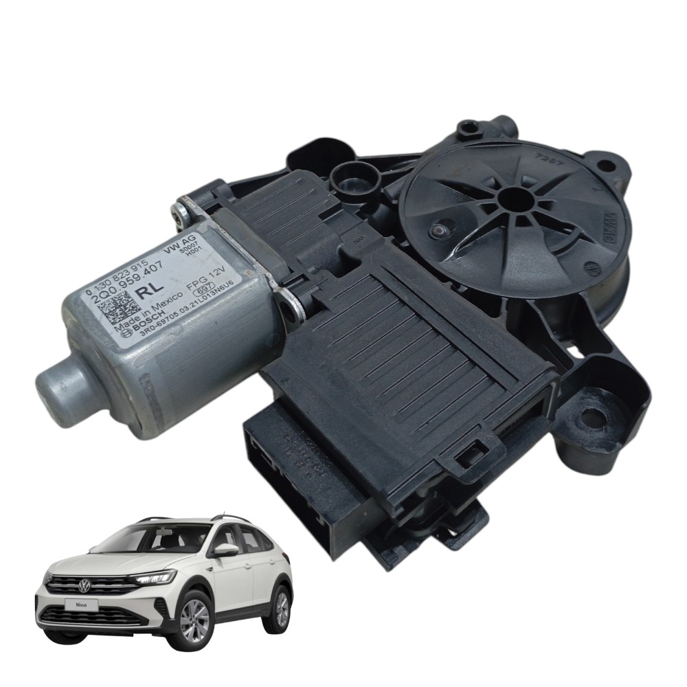 Motor Máquina Vidro Traseiro Esquerdo Volkswagen Nivus 2021 1