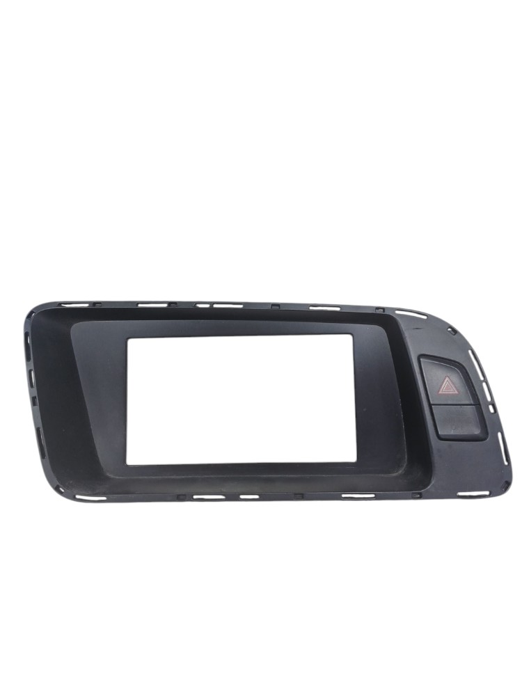 Moldura Acabamento Tela Multimidia Audi Q5 2.0 Turbo 2010 Prateado