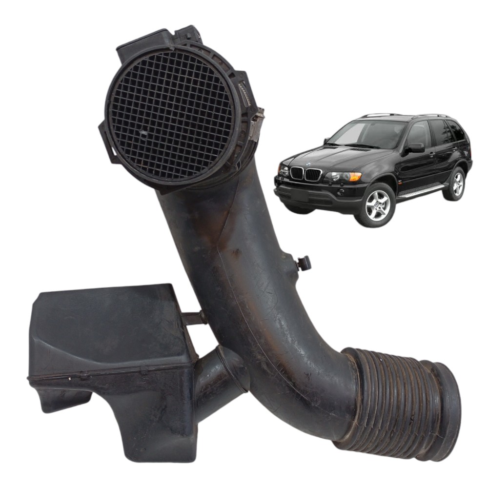 Tubo Duto Ressonador Ar Bmw X5 4.4 V8 2003 Cod 13717503145