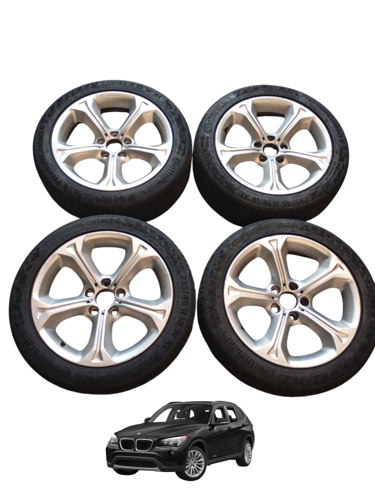 Jogo De Rodas Com Pneus Bmw Aro 18 X1 2.0 2013 2014 2015 E84