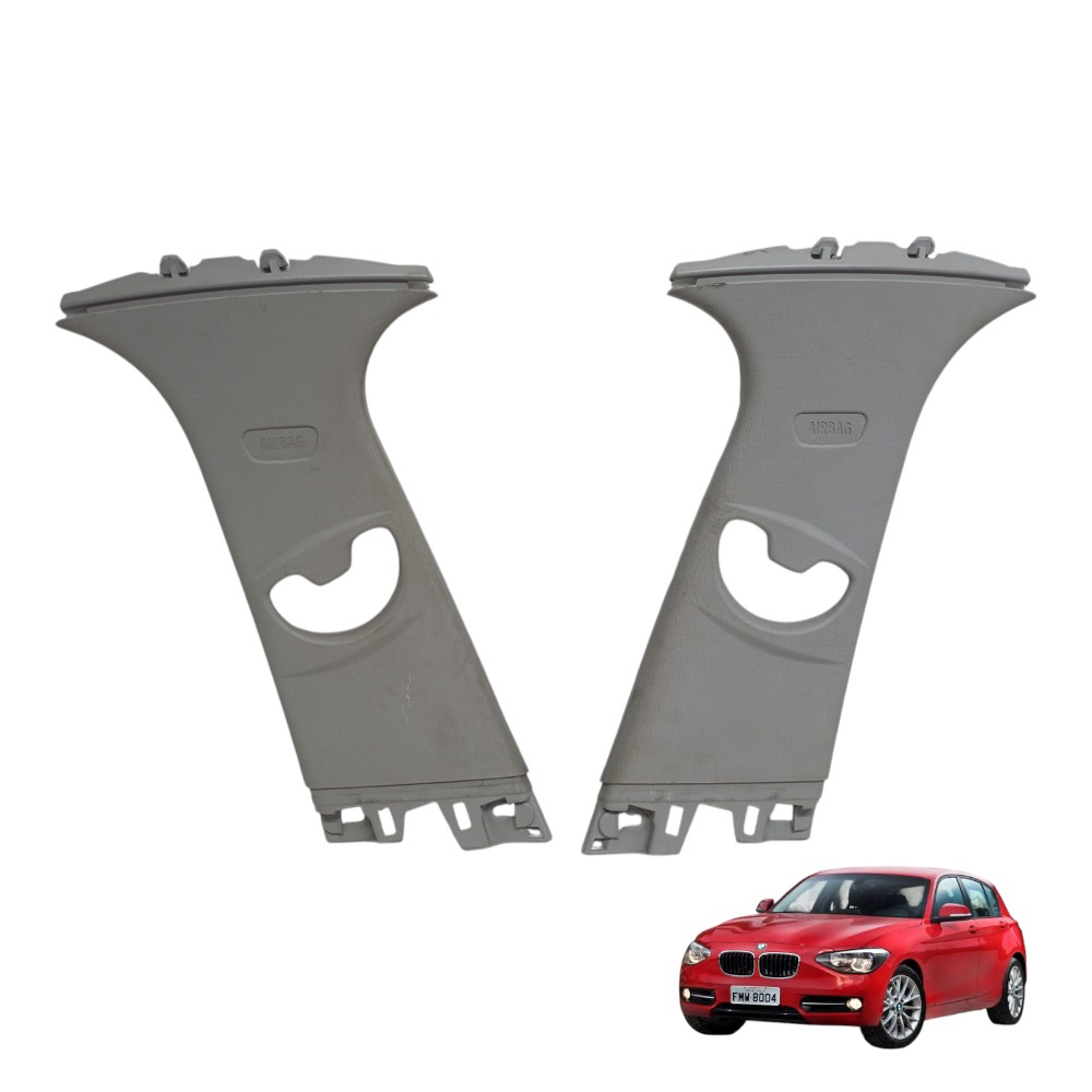 Par Acabamento Coluna Central  Bmw 118i 116i 120i 2013 2014 1