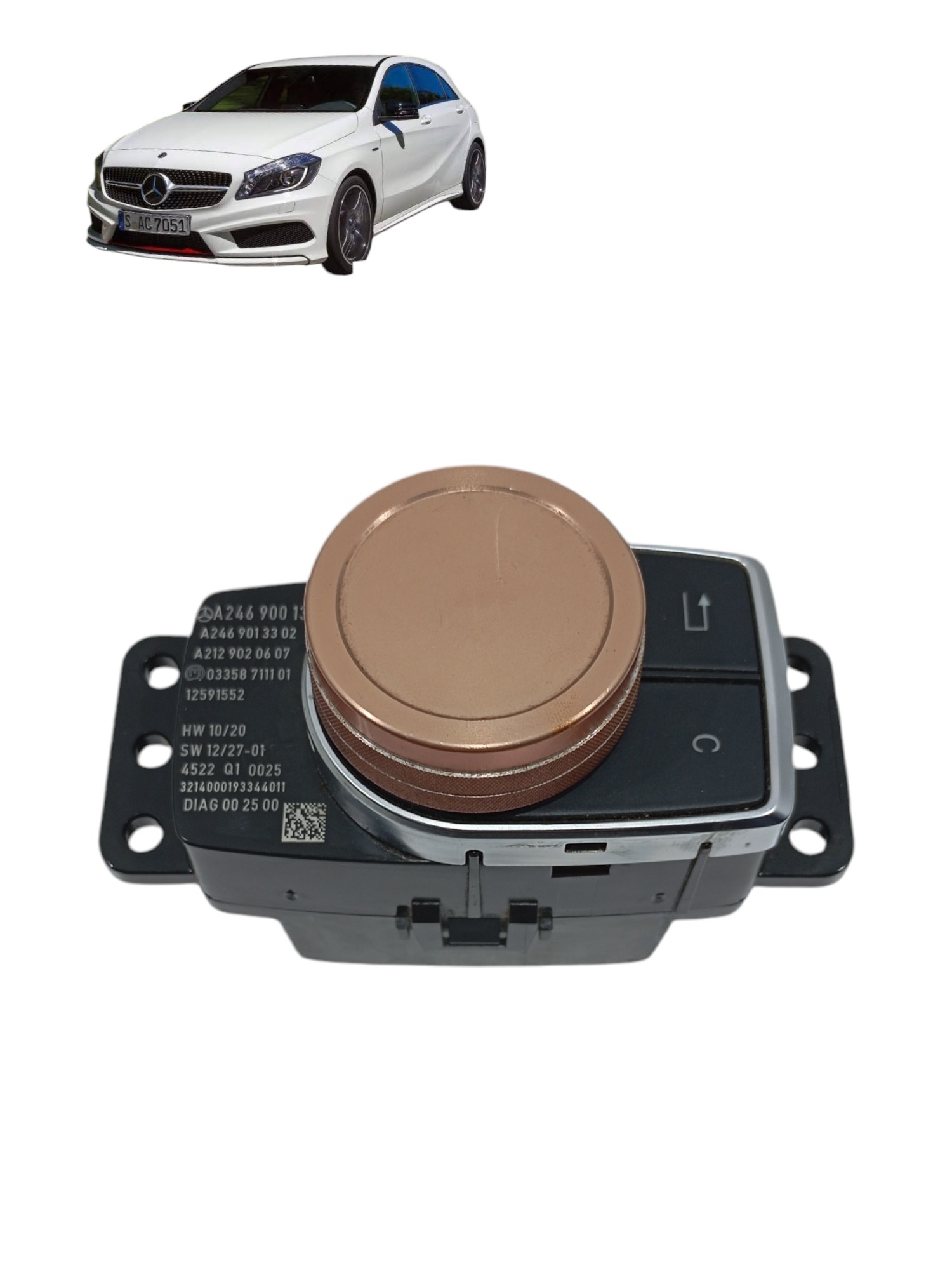 Botao Comando Miltimidia Mercedes A200 2015 Cod A2469001309