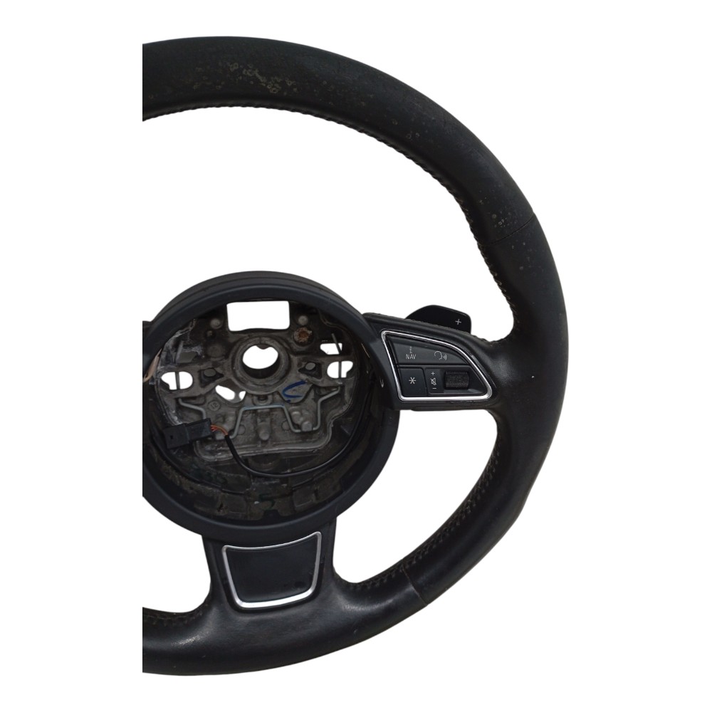 Volante Direção Com Comandos Audi A1 1.4 Tfsi 2012 2013 2014 Preto 2