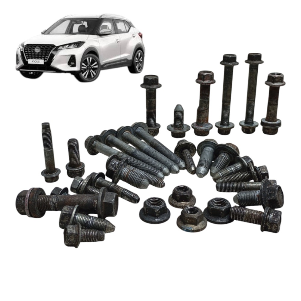 Kit jogo parafuso agregado dianteiro nissan kicks 1.6 2024 7
