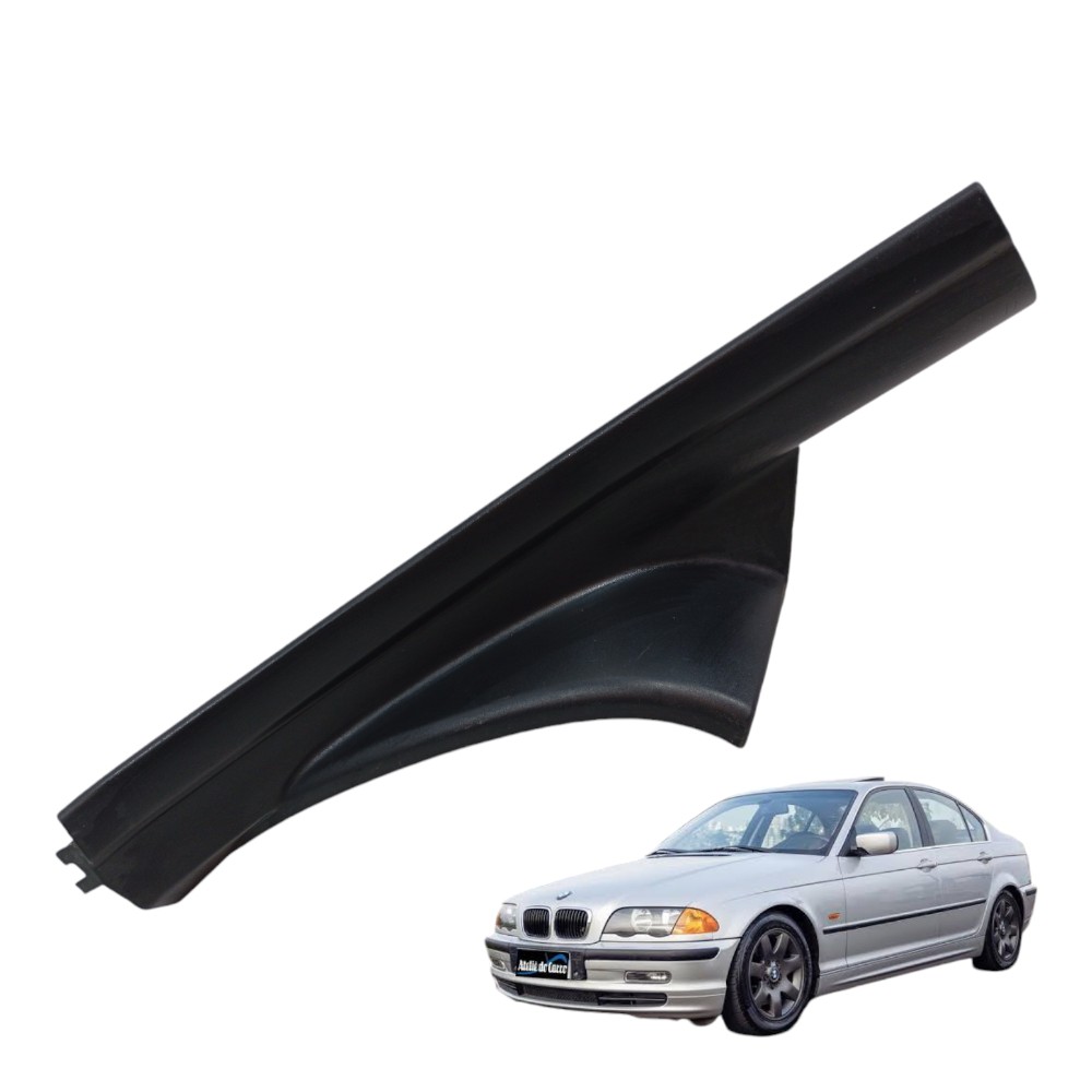 Soleira Interna Traseira Esquerda Bmw 328i 2.8 E46 1999 2000 Preto 1