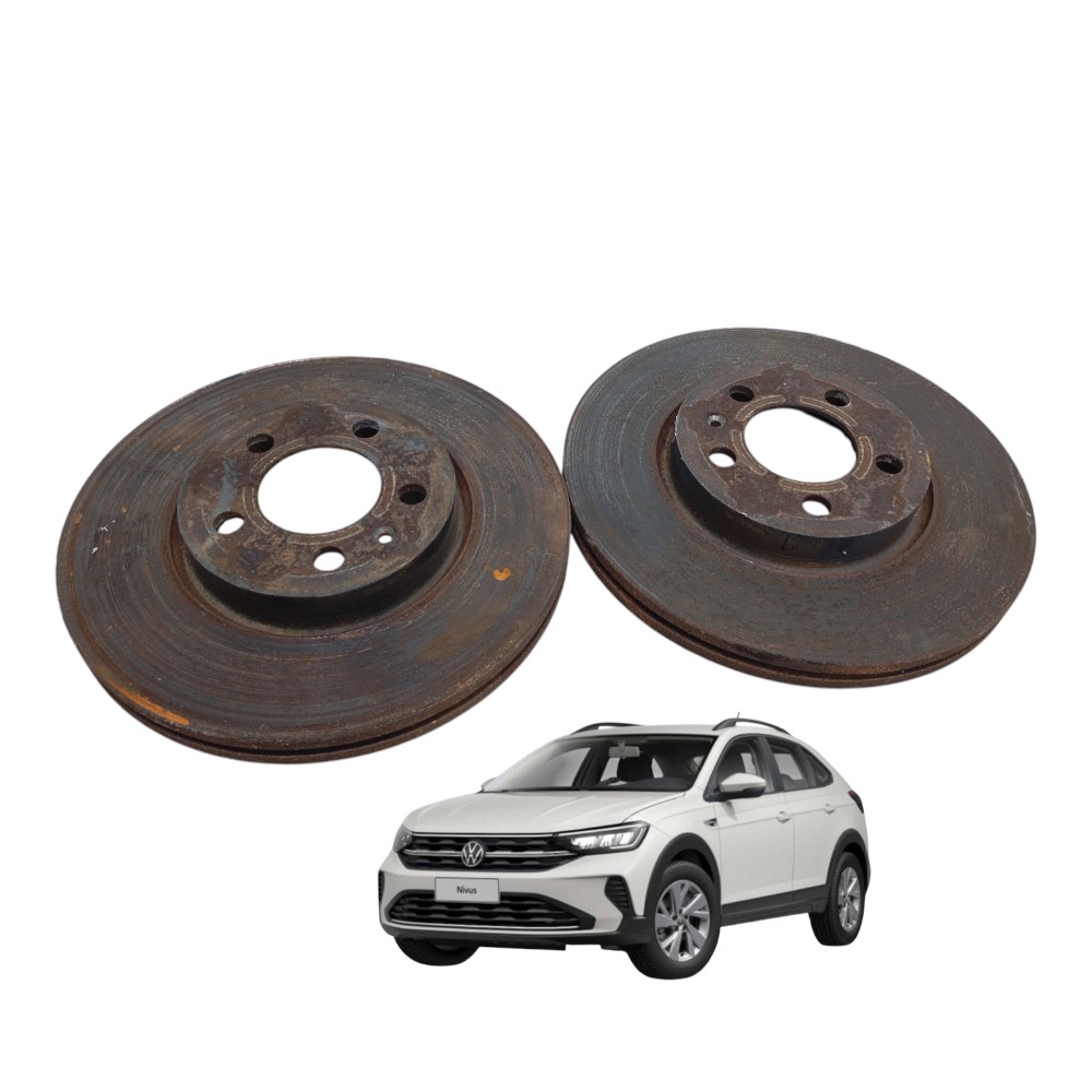 Par disco de freio dianteiro Volkswagen nivus 1.0 Turbo 2021 1