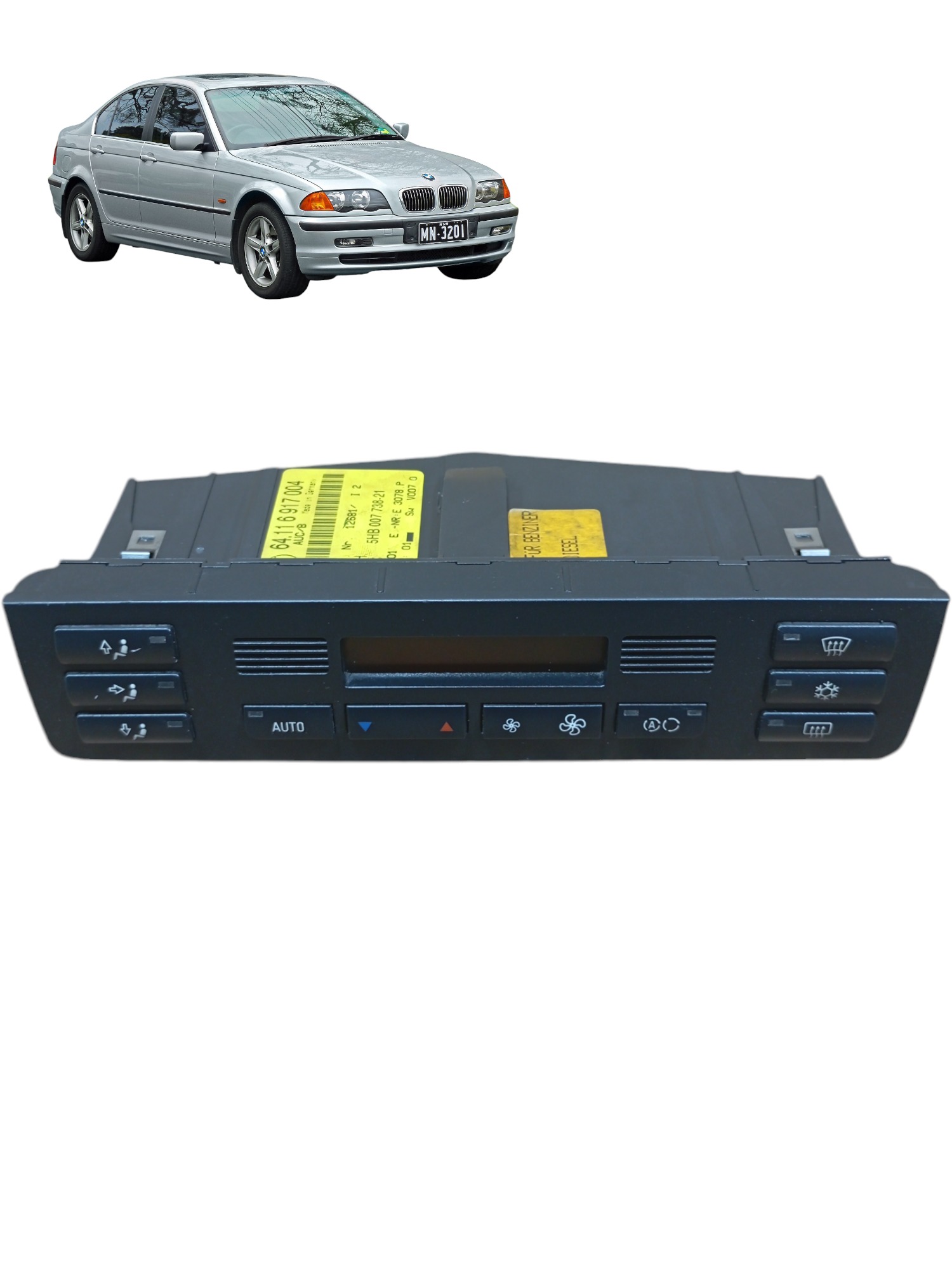 Comando Ar Condicionado Bmw 330i 2001 Cod 64116917004