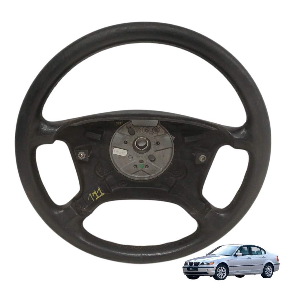 Volante Direção Bmw 325i 2.5 1999 2000 2001 2002 2003 E46 Preto