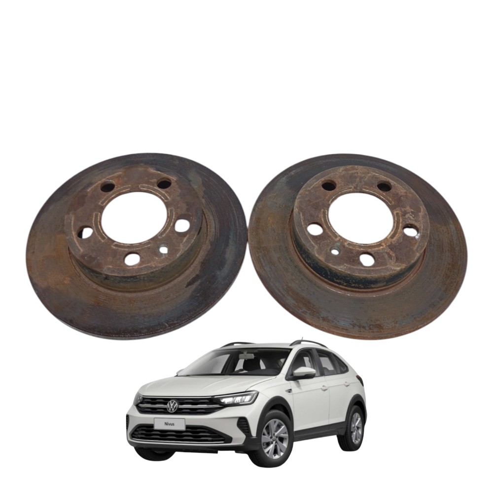 Par disco de freio traseiro Volkswagen nivus 1.0 Turbo 2021 1