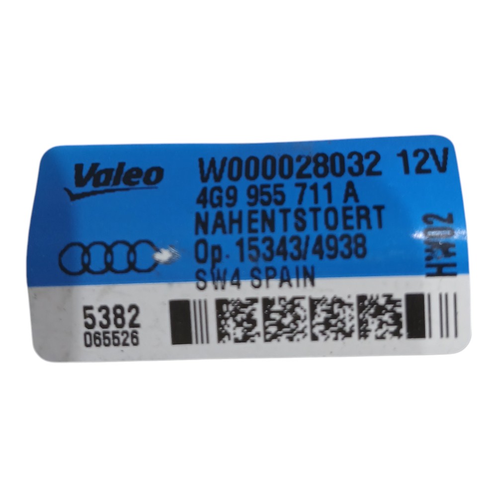 Motor Limpador Vidro Vigia Traseiro Audi A1 Tfsi 2013 2
