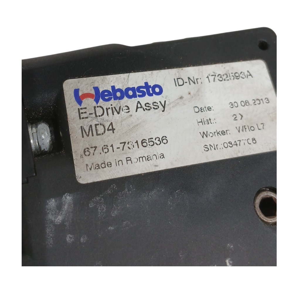 Motor Teto Solar Bmw 328i 2.0 Motor Sport 2015 67617316536 2