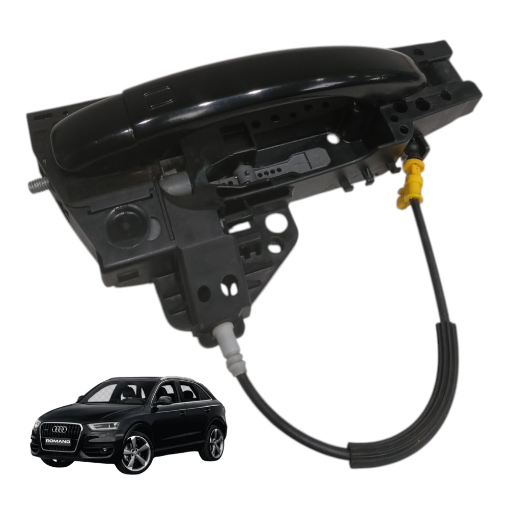 Maçaneta Externa Porta Traseira Direita Audi Q3 2.0 T 2014 Preto Traseira 1