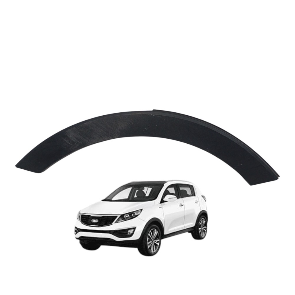 Moldura Paralama Dianteiro Direito Kia Sportage 2.0 2014 Preto
