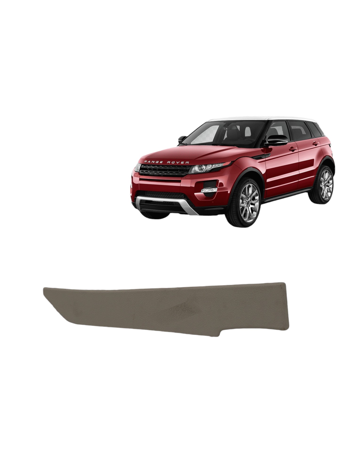 Acabamento Esquerdo Painel Range Rover Evoque 2.0 2014 Preto